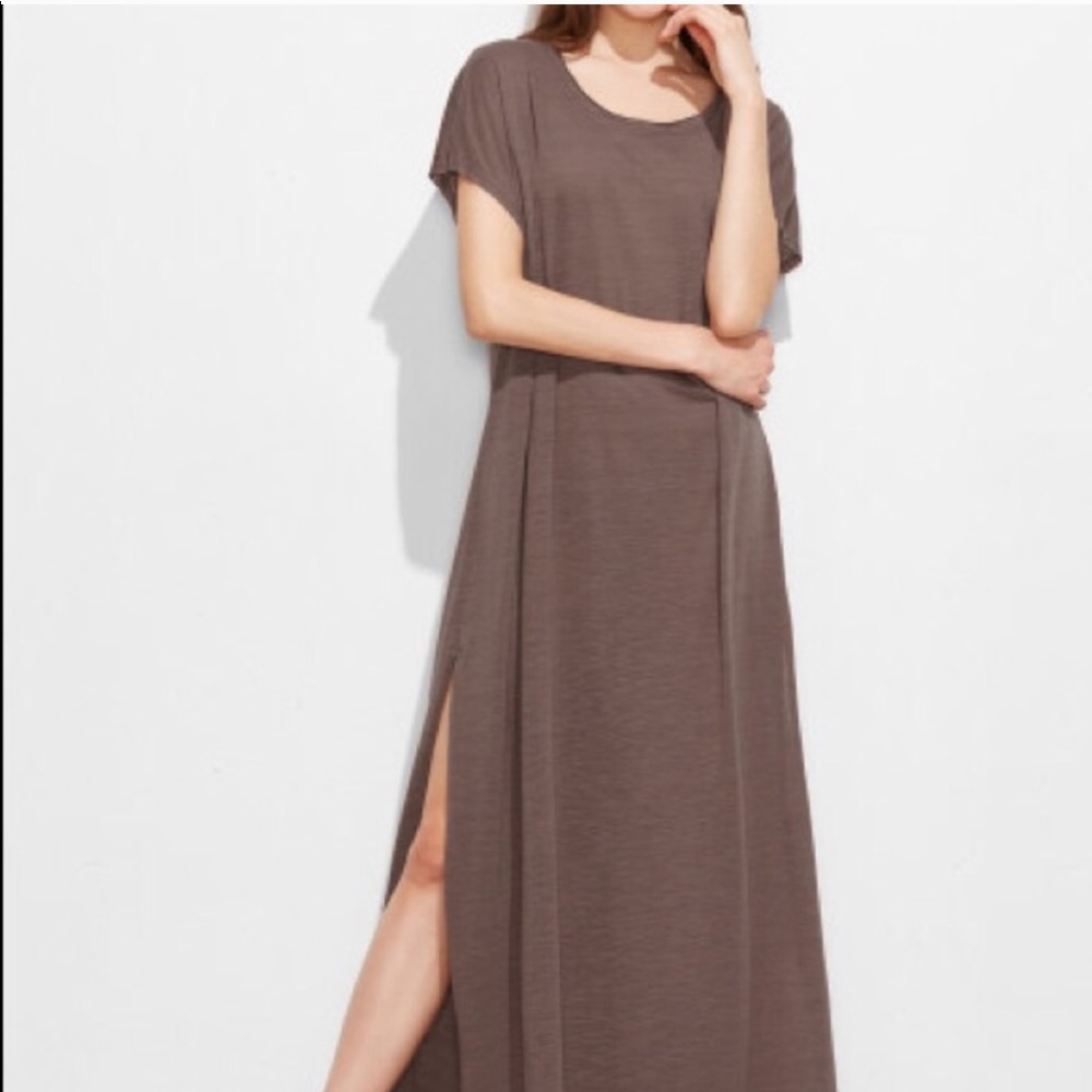 LAST 1‼️RESTOCK!!Side Slit Loose Maxi Tee - Dress - Picture 4 of 8
